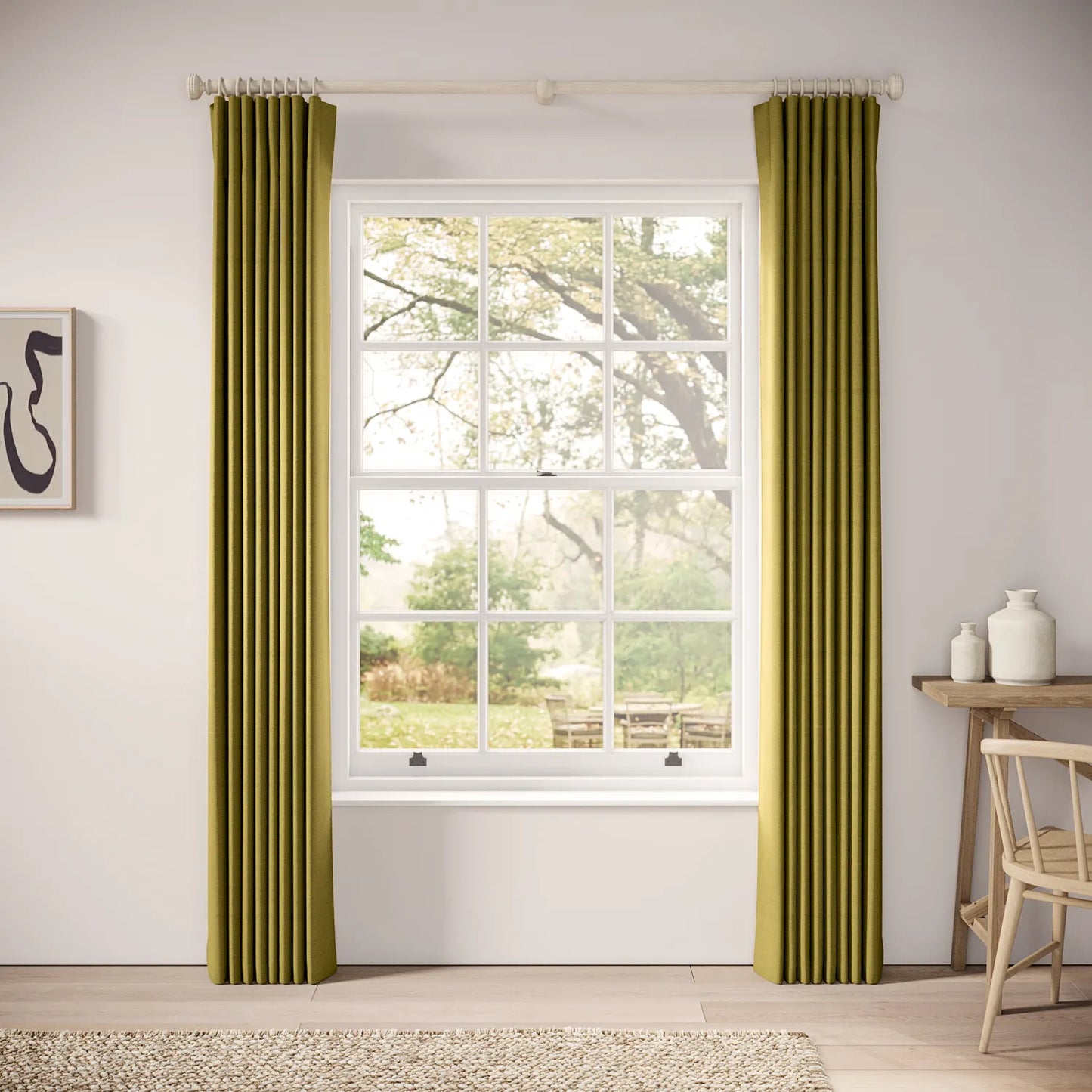 Matchbox Curtains - Pure Linen - Verdello