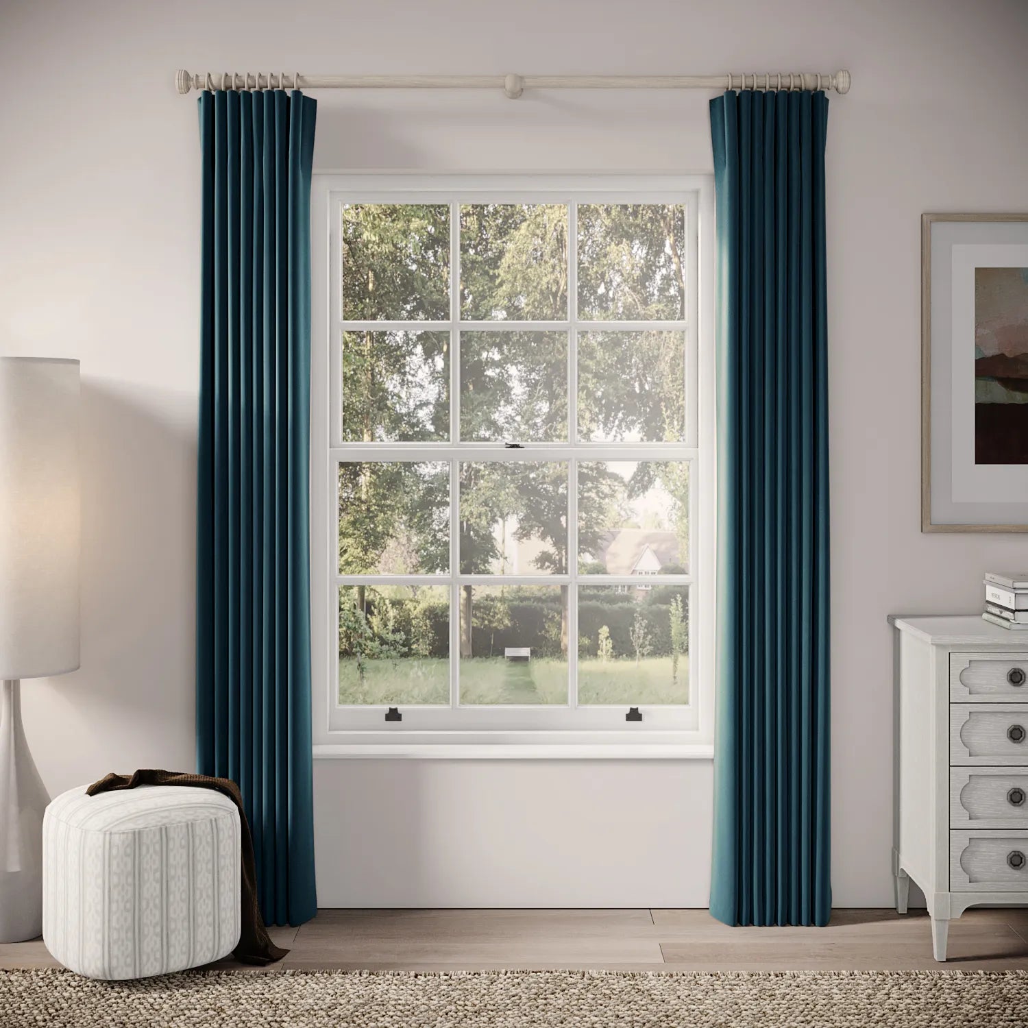 Matchbox Curtains - Soft Velvet - Reef