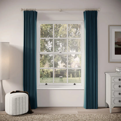 Matchbox Curtains - Soft Velvet - Reef