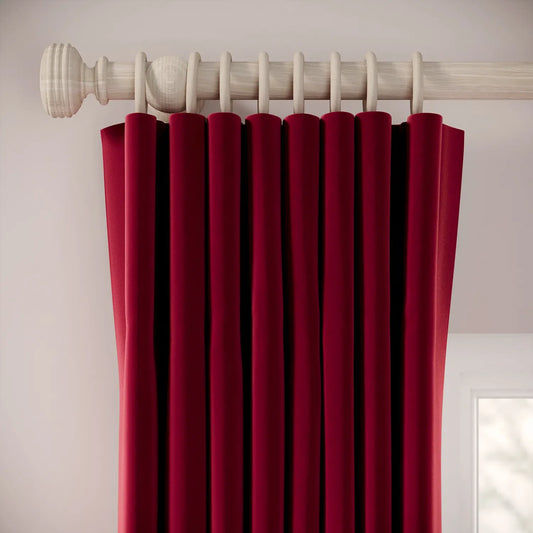 Matchbox Curtains - Soft Velvet - Ruby Tuesday