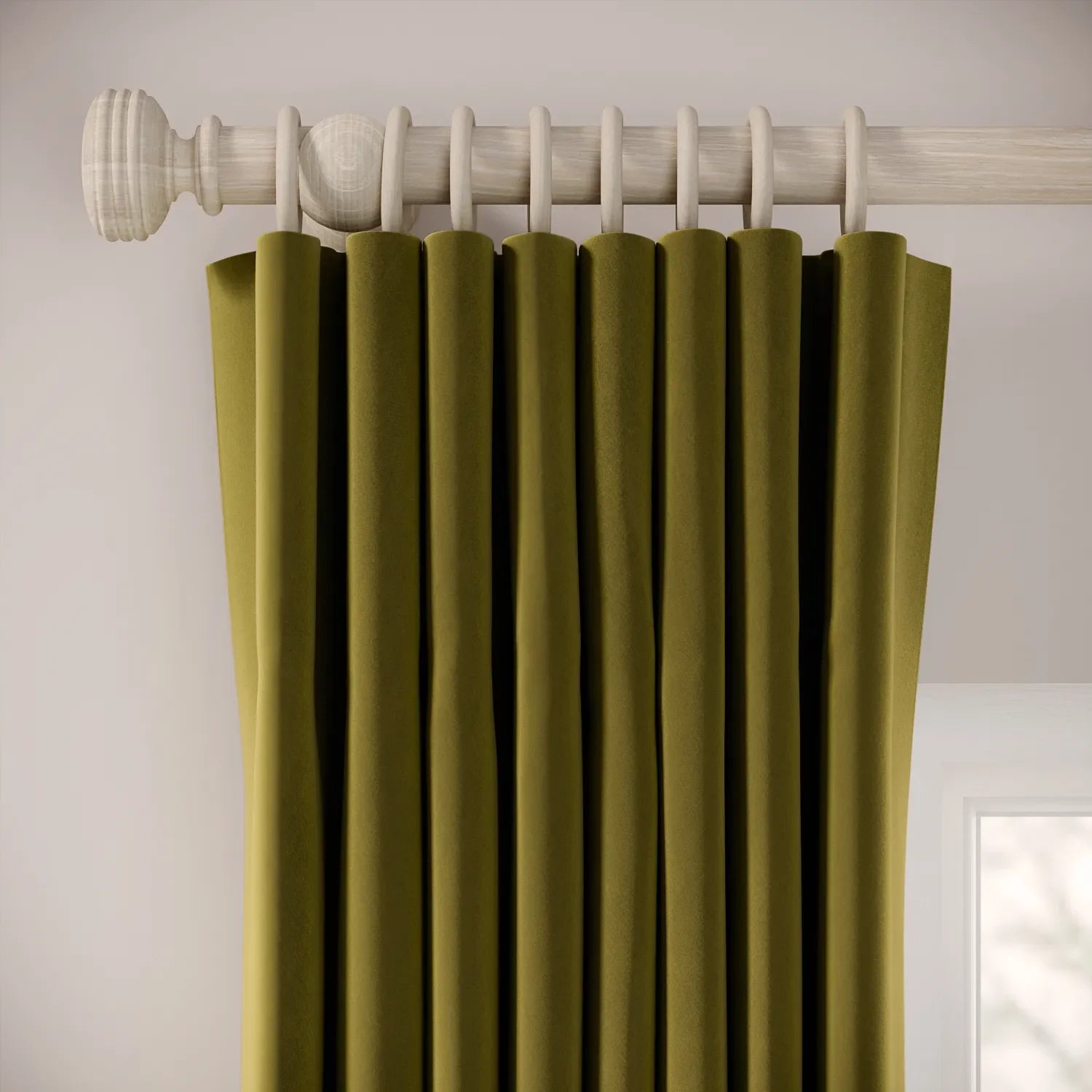 Matchbox Curtains - Soft Velvet - Thicket