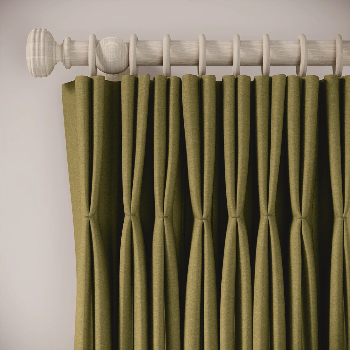 Merlin's Beard Curtains - Brushed Cotton - Cricket