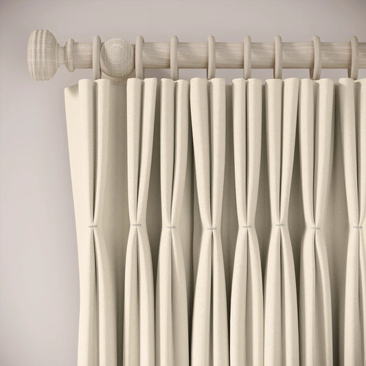 Merlin's Beard Curtains - Linen Blend - Half Shell