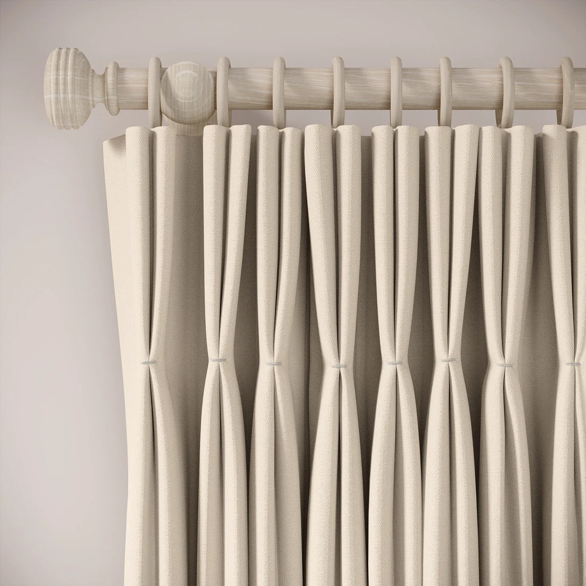 Merlin's Beard Curtains - Linen Blend - Ostrich Egg