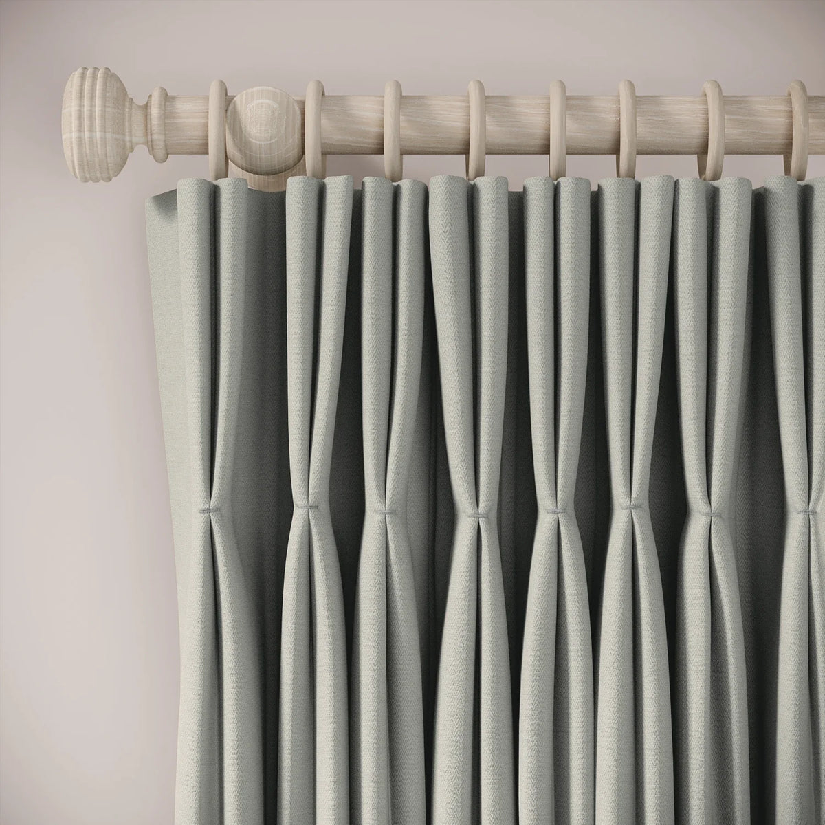 Merlin's Beard Curtains - Linen Blend - Villa Blue