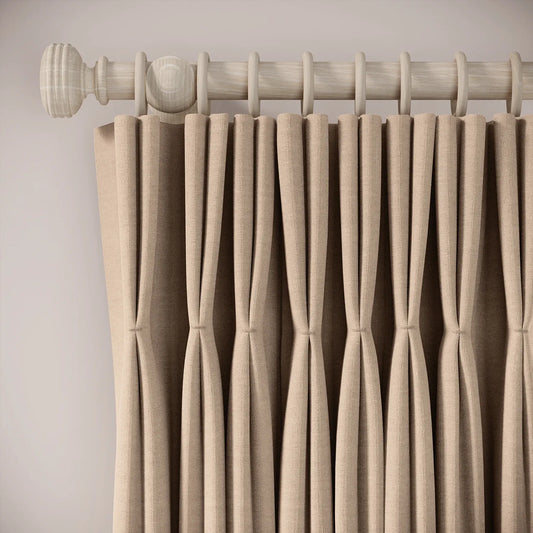 Merlin's Beard Curtains - Pure Linen - Conch