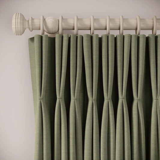 Merlin's Beard Curtains - Pure Linen - Herbal