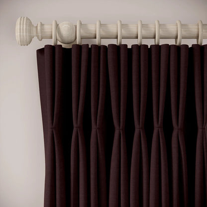 Merlin's Beard Curtains - Pure Linen - Plumble
