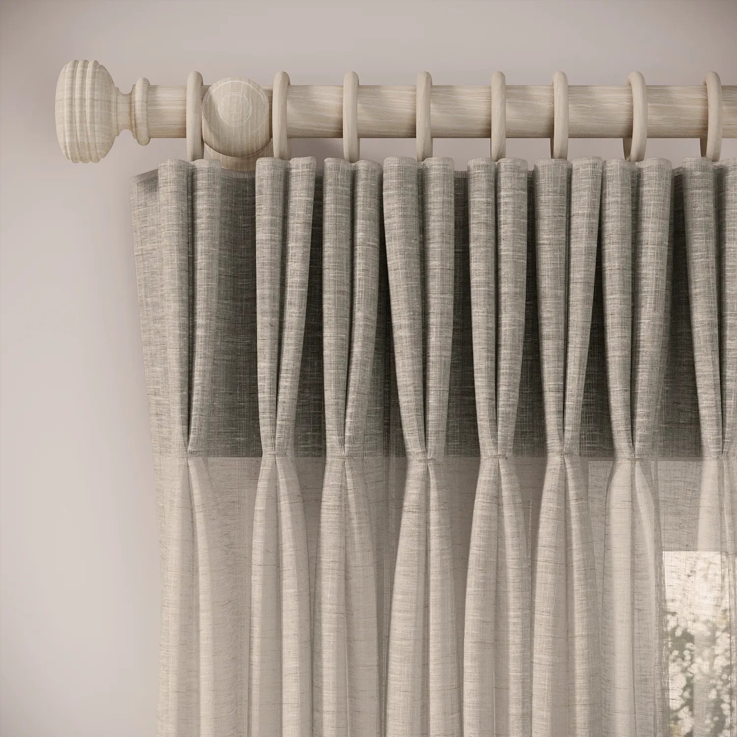 Merlin's Beard Curtains - Slubby Sheer - Oatmilk