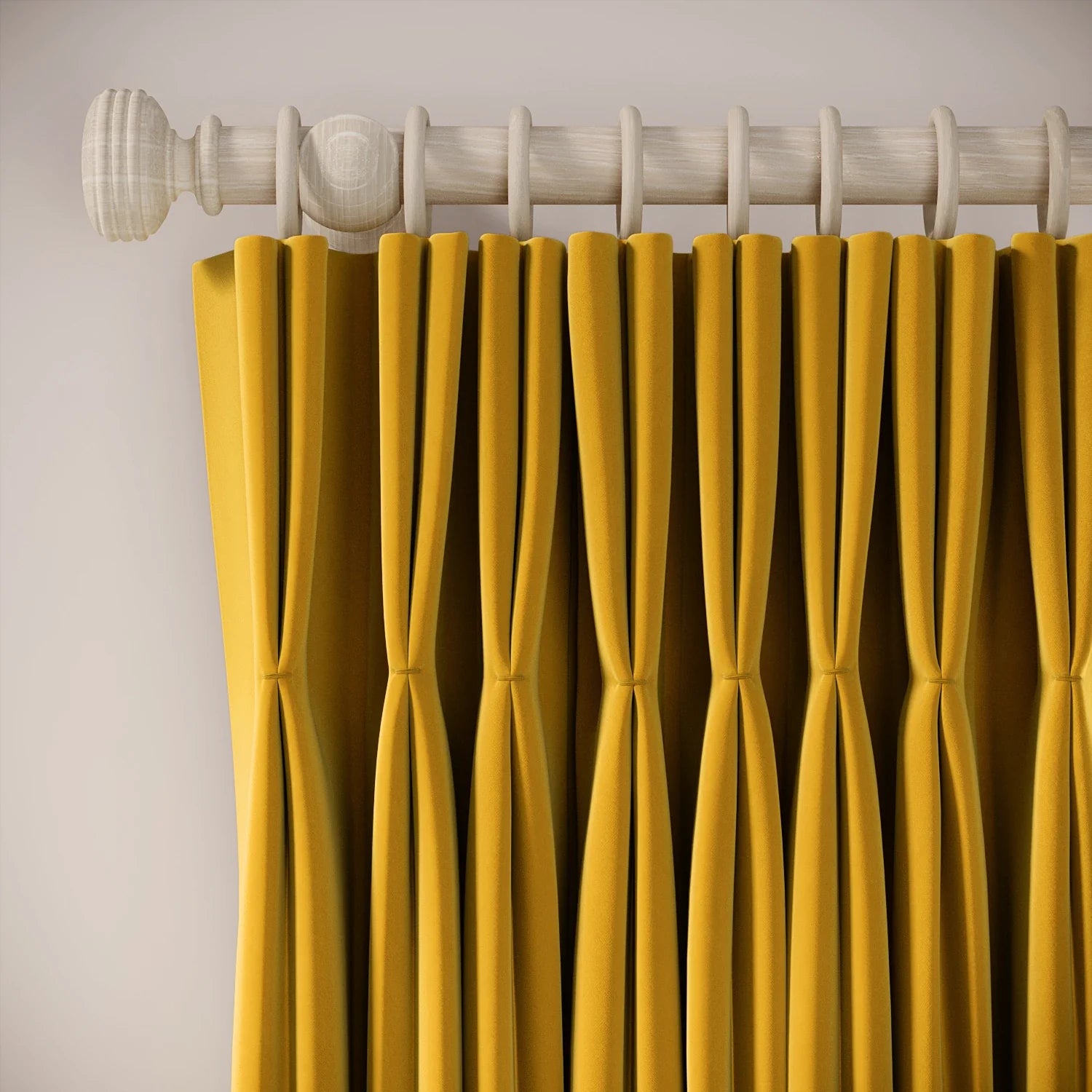 Merlin's Beard Curtains - Soft Velvet - Mustardseed