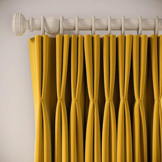 Merlin's Beard Curtains - Soft Velvet - Mustardseed