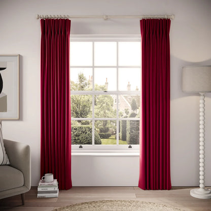 Merlin's Beard Curtains - Soft Velvet - Ruby Tuesday