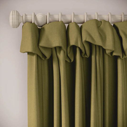 Mrs Twitchit Curtains - Brushed Cotton - Cricket
