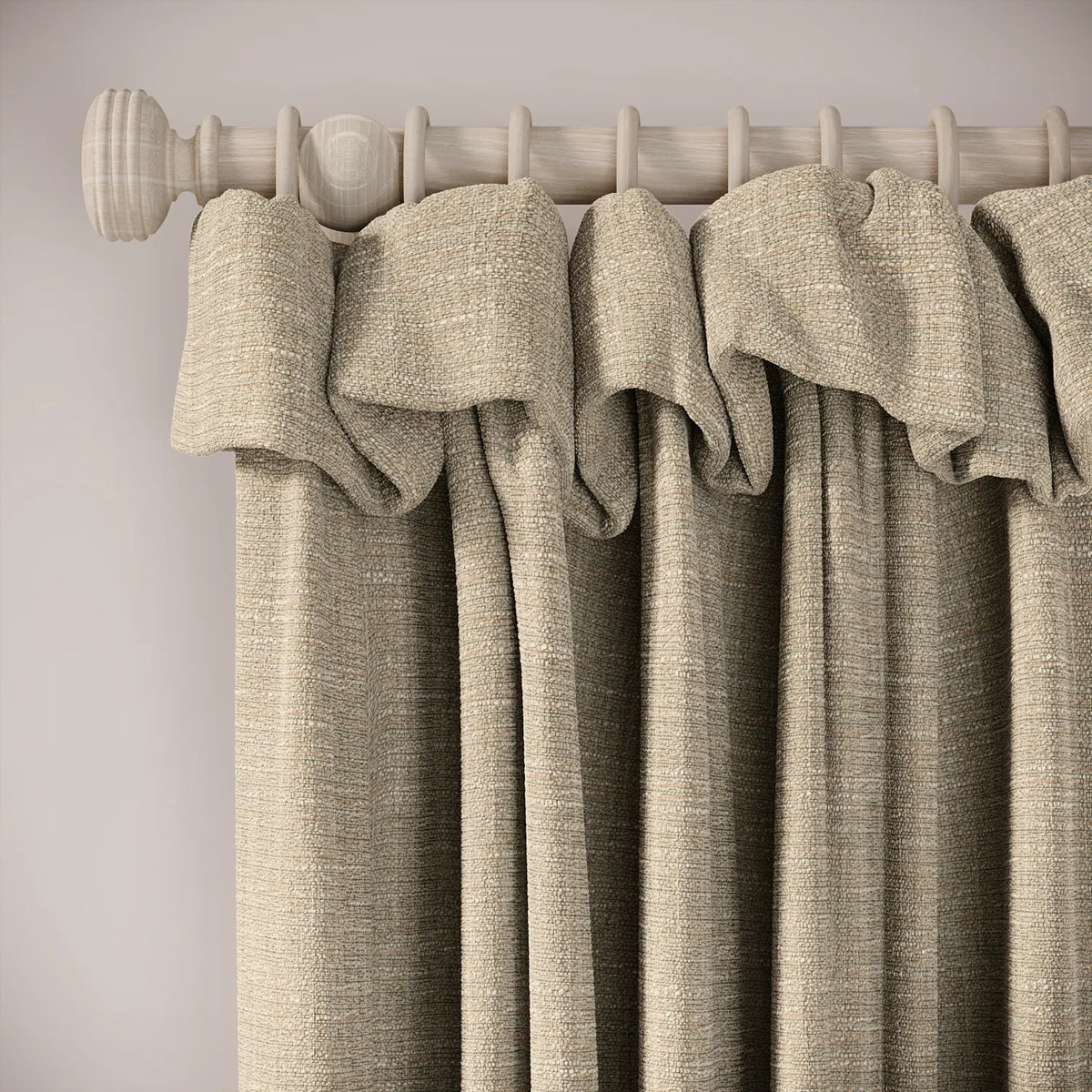 Mrs Twitchit Curtains - Eco Boucle - Tabby Cat