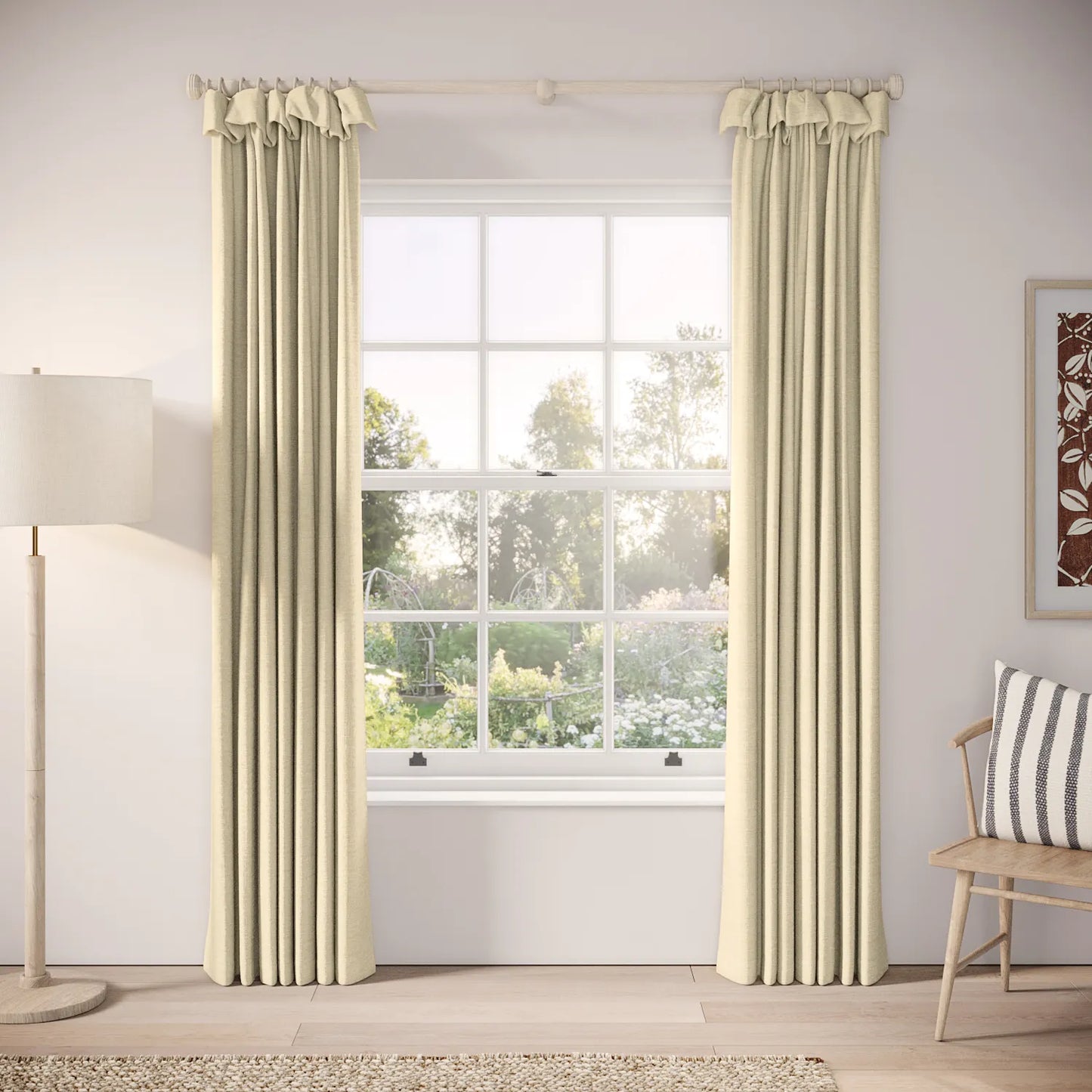 Mrs Twitchit Curtains - Eco Boucle - Viennese Whirl