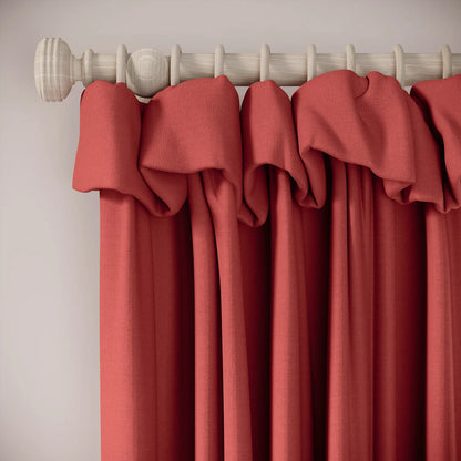 Mrs Twitchit Curtains - Linen Blend - Crimsonite
