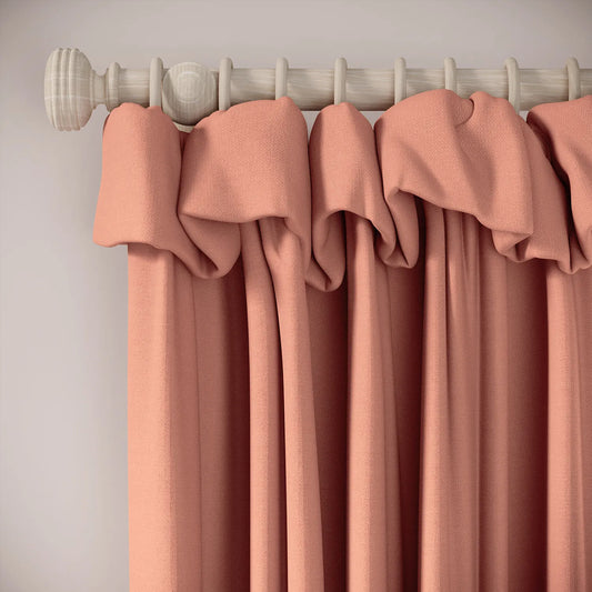 Mrs Twitchit Curtains - Linen Blend - Lollipop