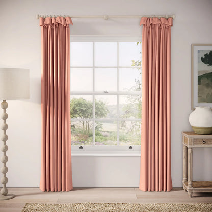 Mrs Twitchit Curtains - Linen Blend - Lollipop