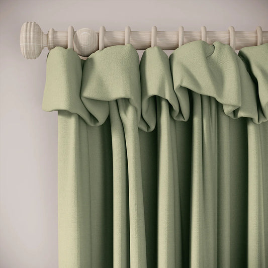 Mrs Twitchit Curtains - Linen Blend - Mint Julep