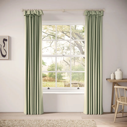 Mrs Twitchit Curtains - Linen Blend - Mint Julep