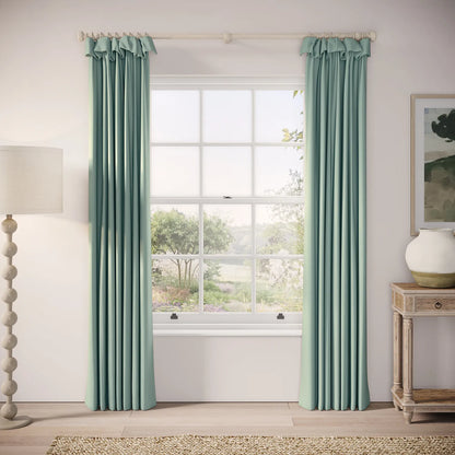 Mrs Twitchit Curtains - Linen Blend - Rockpool