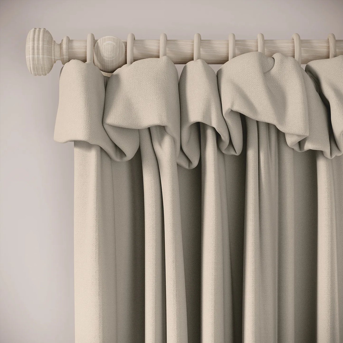 Mrs Twitchit Curtains - Linen Blend - Skimming