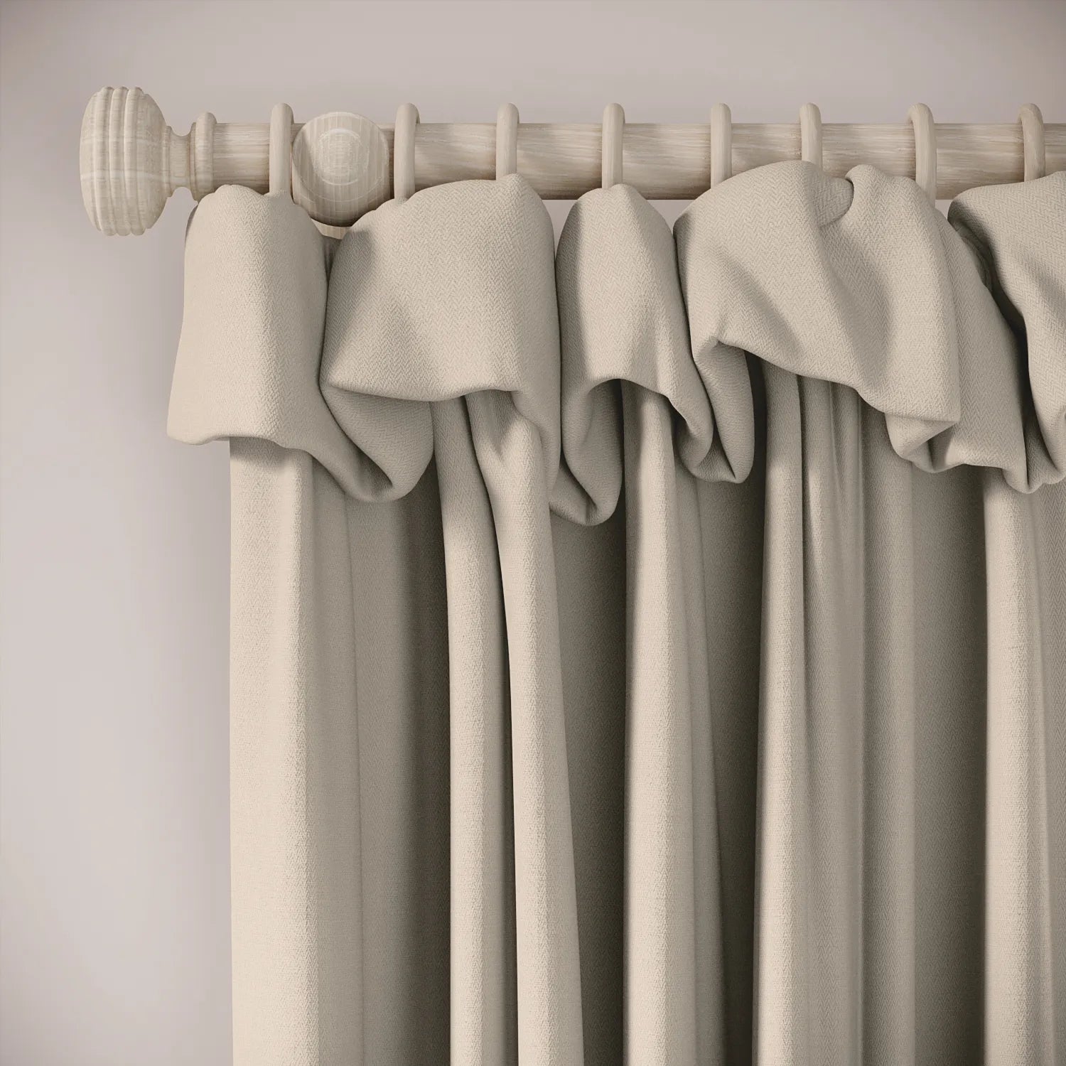 Mrs Twitchit Curtains - Linen Blend - Skimming