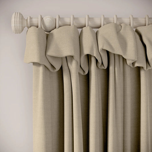 Mrs Twitchit Curtains - Pure Linen - Biscotti