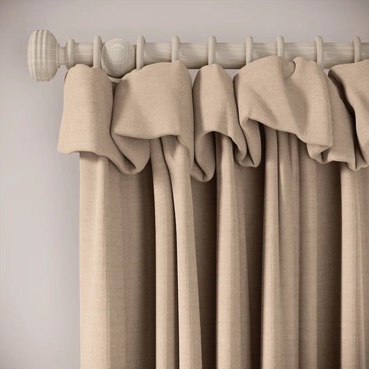 Mrs Twitchit Curtains - Pure Linen - Conch