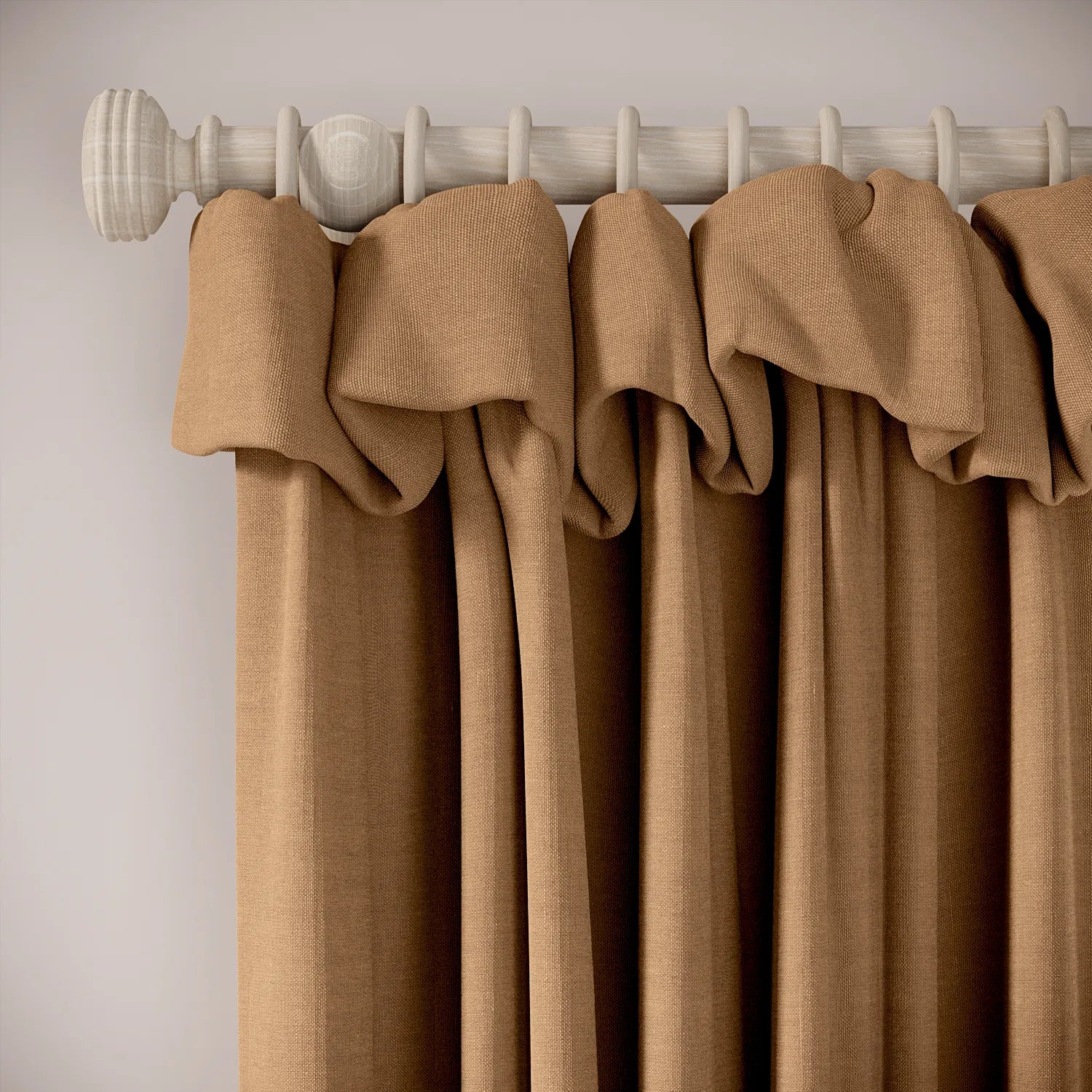 Mrs Twitchit Curtains - Pure Linen - Dust Bunny