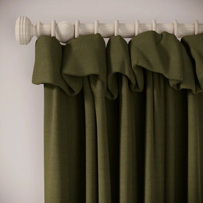 Mrs Twitchit Curtains - Pure Linen - Mossify