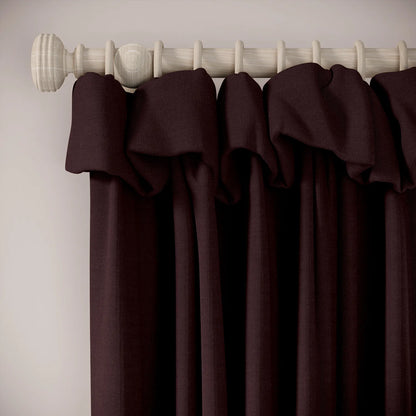 Mrs Twitchit Curtains - Pure Linen - Plumble