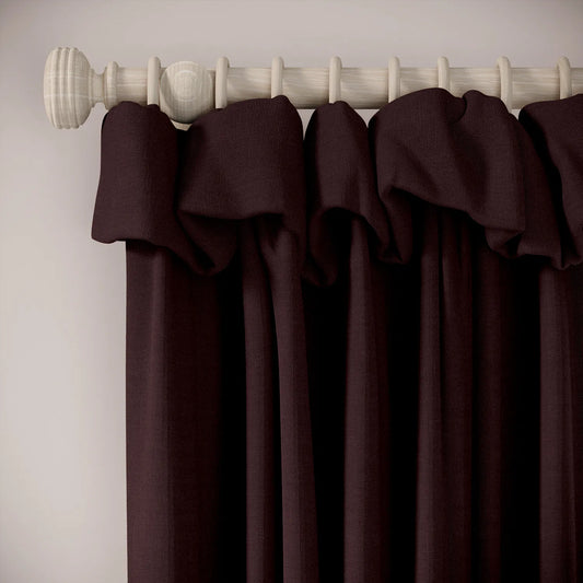 Mrs Twitchit Curtains - Pure Linen - Plumble