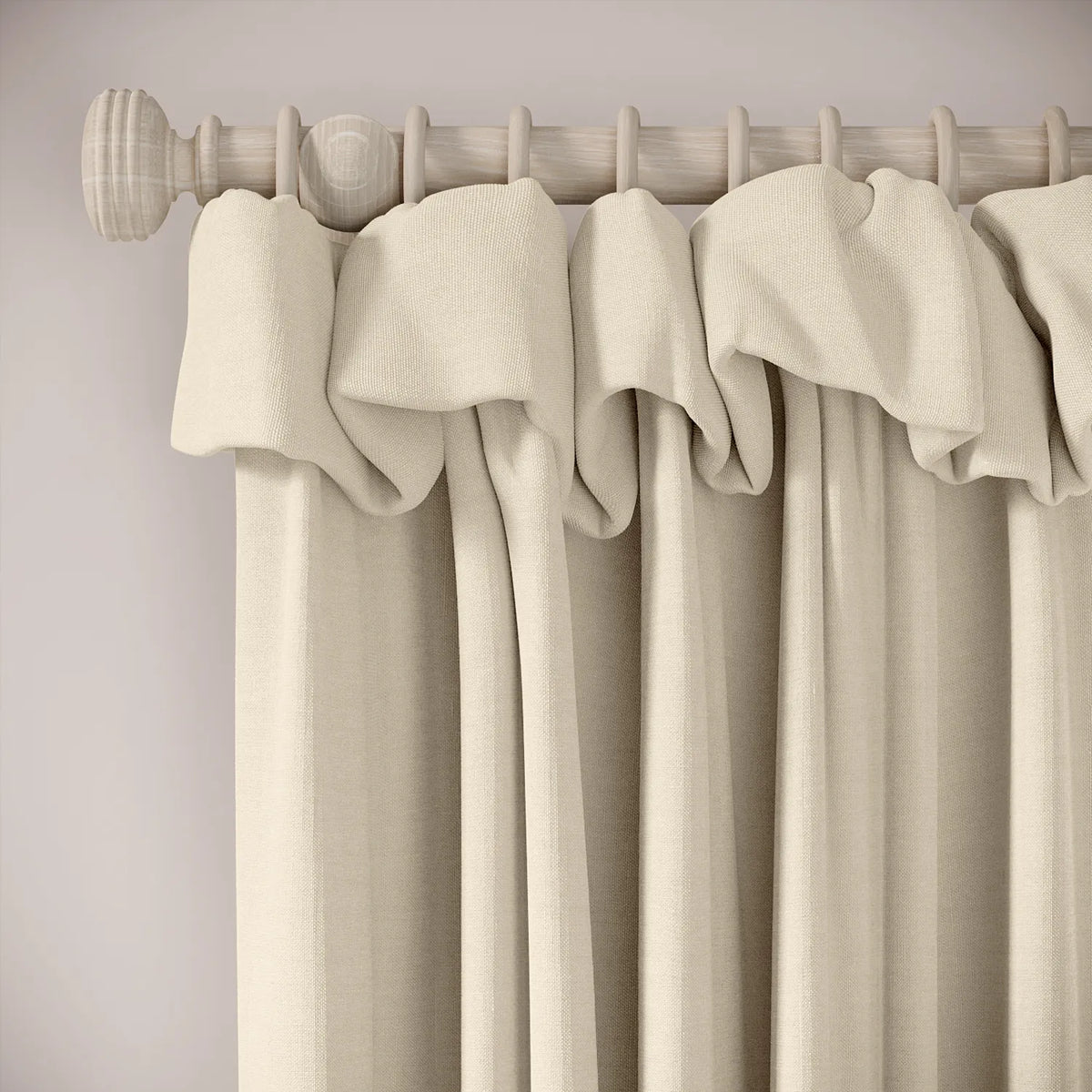 Mrs Twitchit Curtains - Pure Linen - Shakespeare