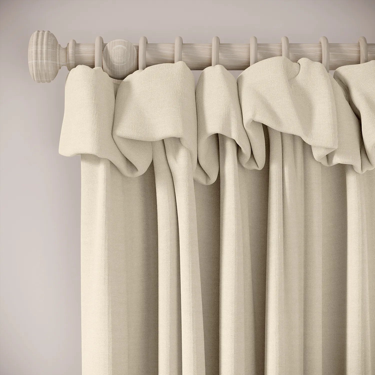 Mrs Twitchit Curtains - Pure Linen - Shakespeare