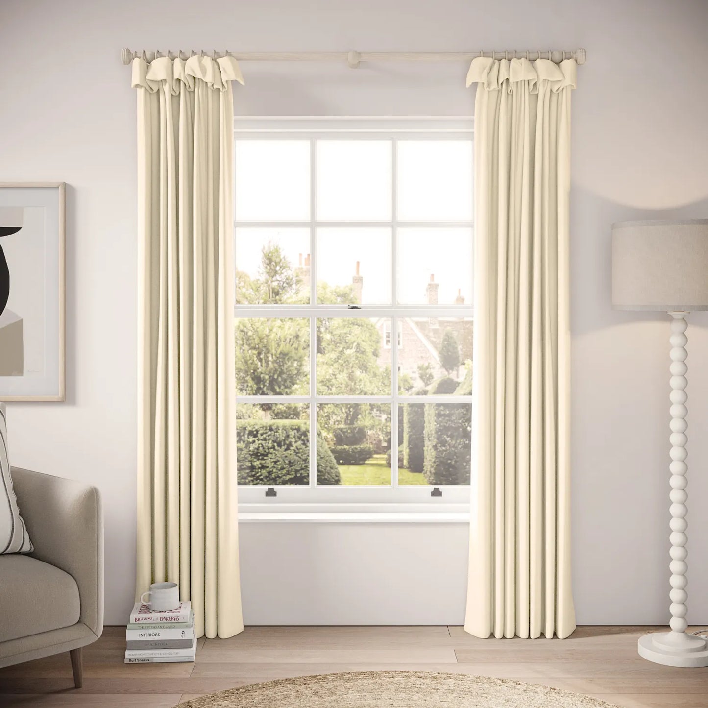 Mrs Twitchit Curtains - Pure Linen - Venus de Milo