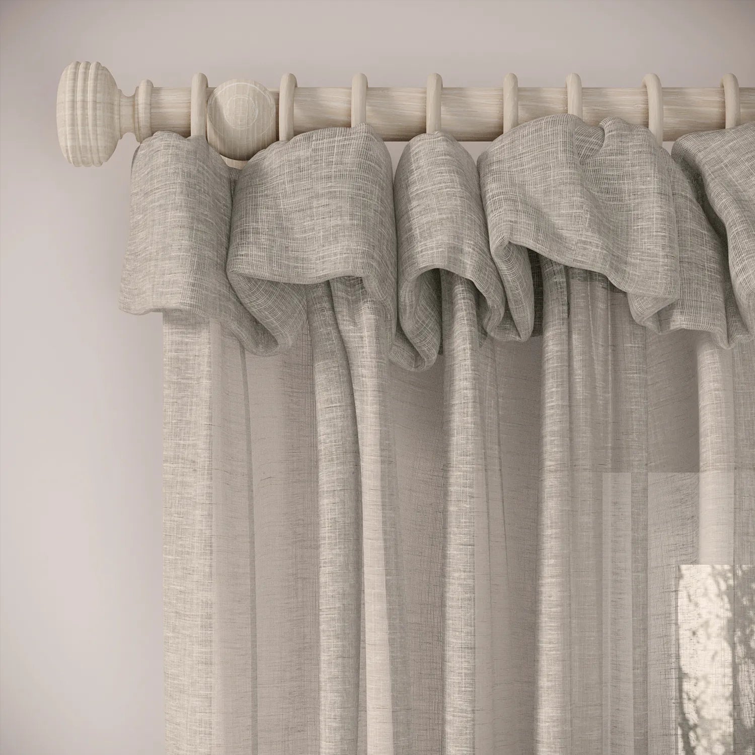 Mrs Twitchit Curtains - Slubby Sheer - Hen of the Woods