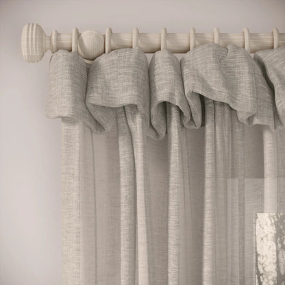 Mrs Twitchit Curtains - Slubby Sheer - Hen of the Woods