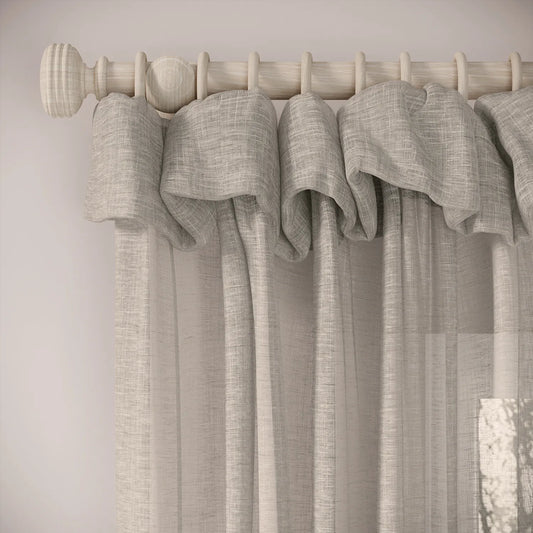 Mrs Twitchit Curtains - Slubby Sheer - Hen of the Woods