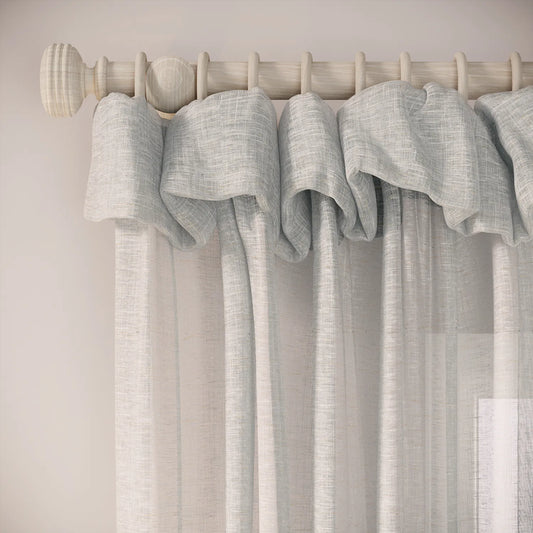 Mrs Twitchit Curtains - Slubby Sheer - Reykjavik