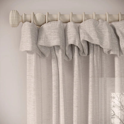 Mrs Twitchit Curtains - Slubby Sheer - Tasteful