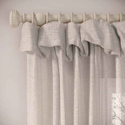 Mrs Twitchit Curtains - Slubby Sheer - Tasteful