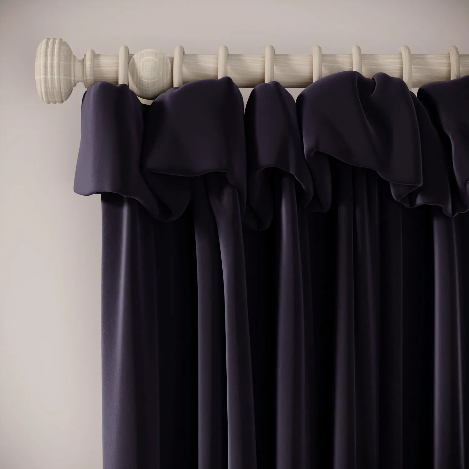 Mrs Twitchit Curtains - Soft Velvet - Bramble Jam