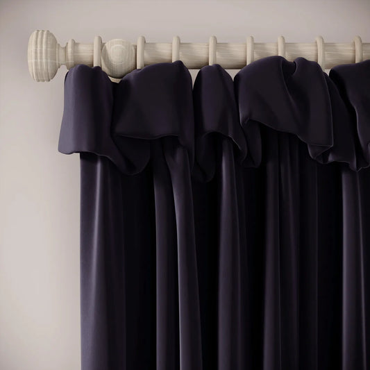 Mrs Twitchit Curtains - Soft Velvet - Bramble Jam