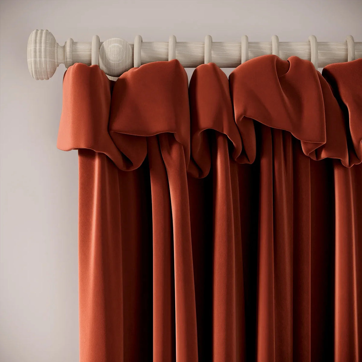 Mrs Twitchit Curtains - Soft Velvet - Cookout