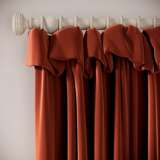 Mrs Twitchit Curtains - Soft Velvet - Cookout