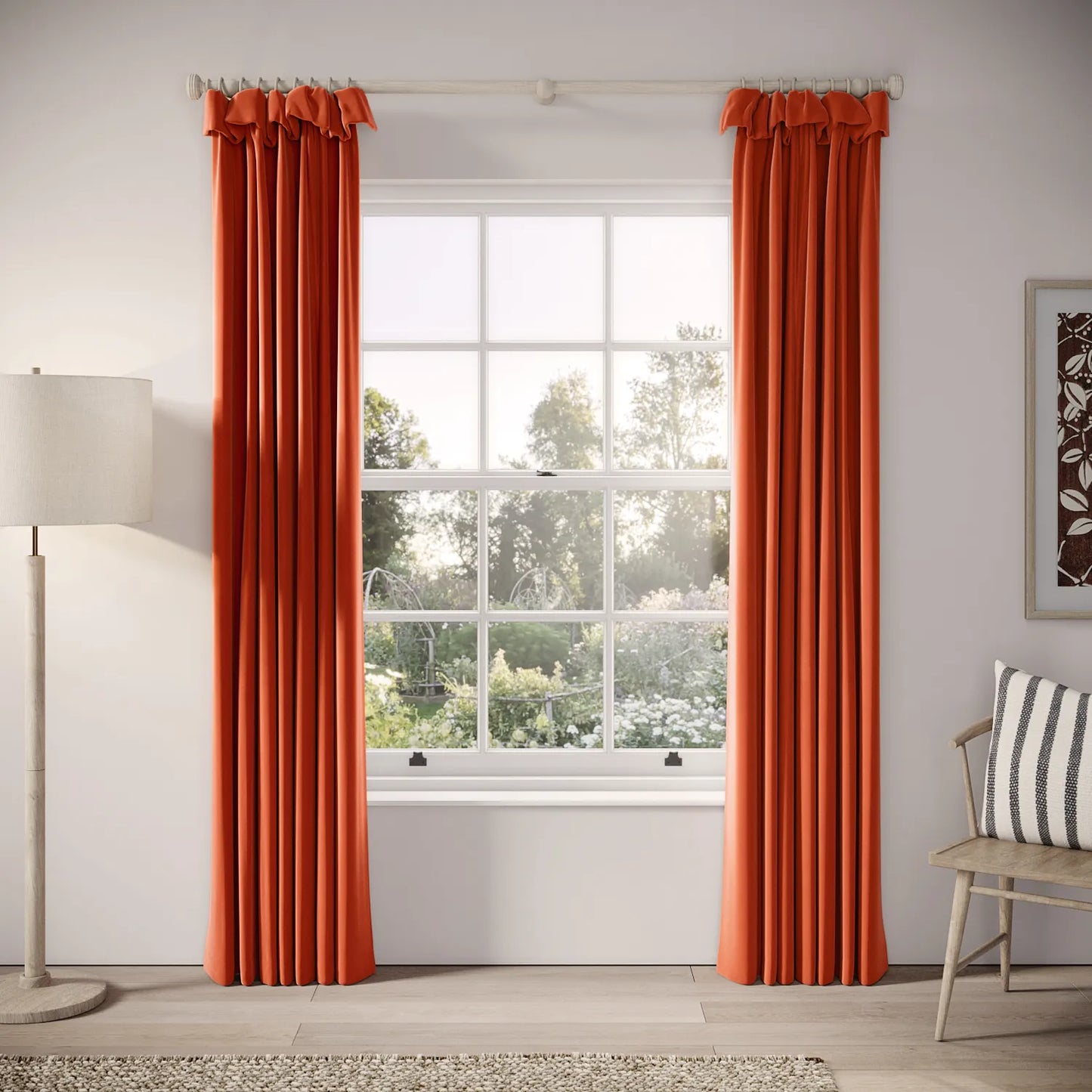 Mrs Twitchit Curtains - Soft Velvet - Logburner