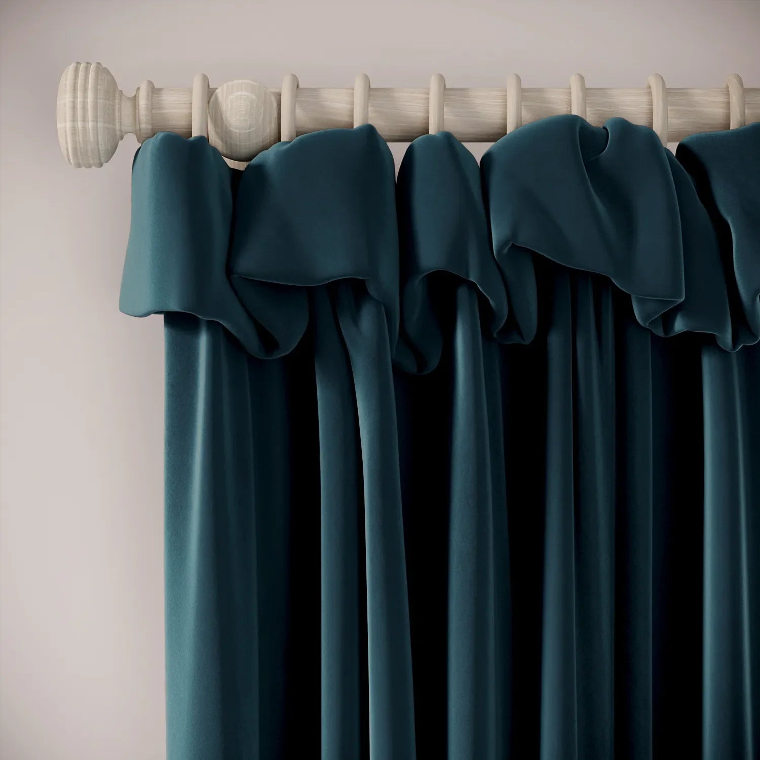 Mrs Twitchit Curtains - Soft Velvet - Reef