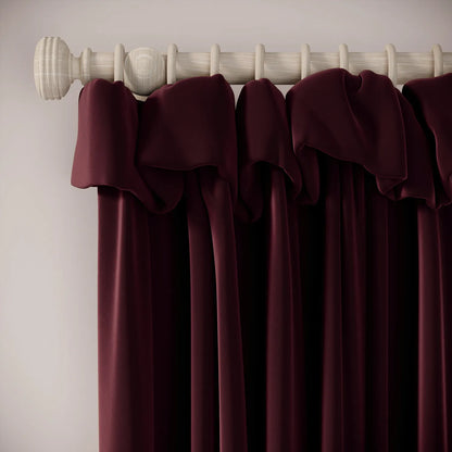 Mrs Twitchit Curtains - Soft Velvet - Tempranillo