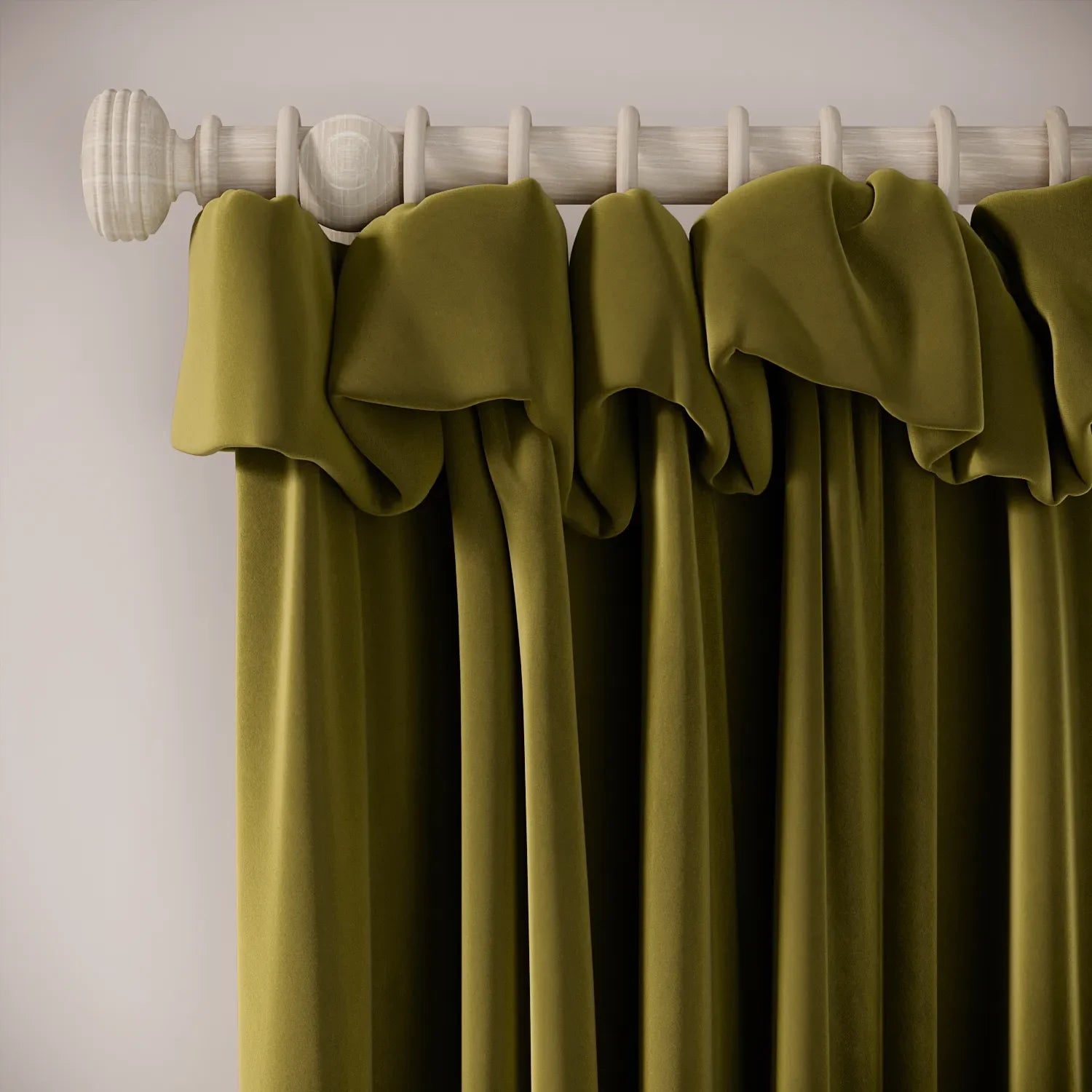Mrs Twitchit Curtains - Soft Velvet - Thicket